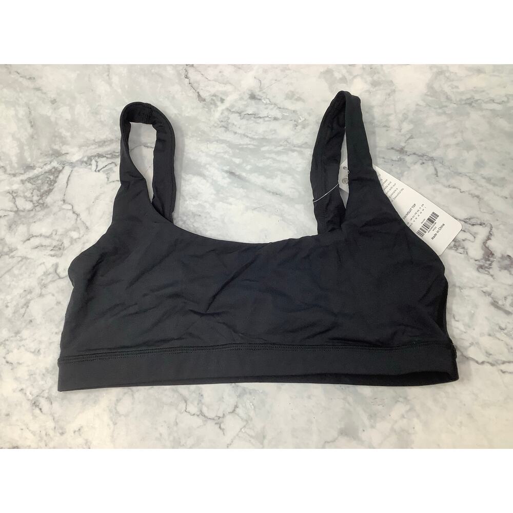 Crz Yoga Womens Medium Black Sunshine Scoop Neck U-Back Bikini Top Beach OS33-27 - Picture 3 of 6